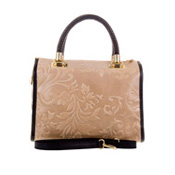 Bolso de piel taupe
