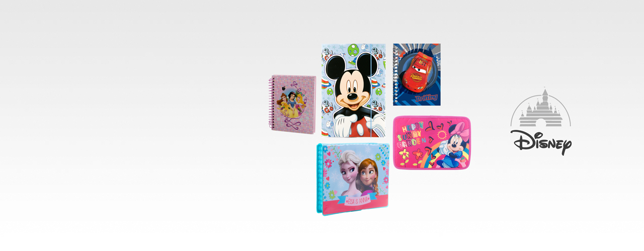 banner con logo y producto de Disney